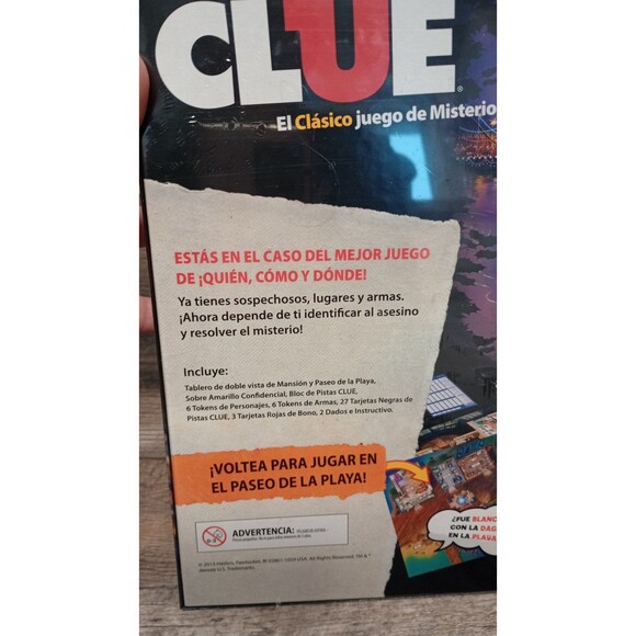 New! Clue Classic Mystery Board Game, Spanish Version - Picture 4 of 4